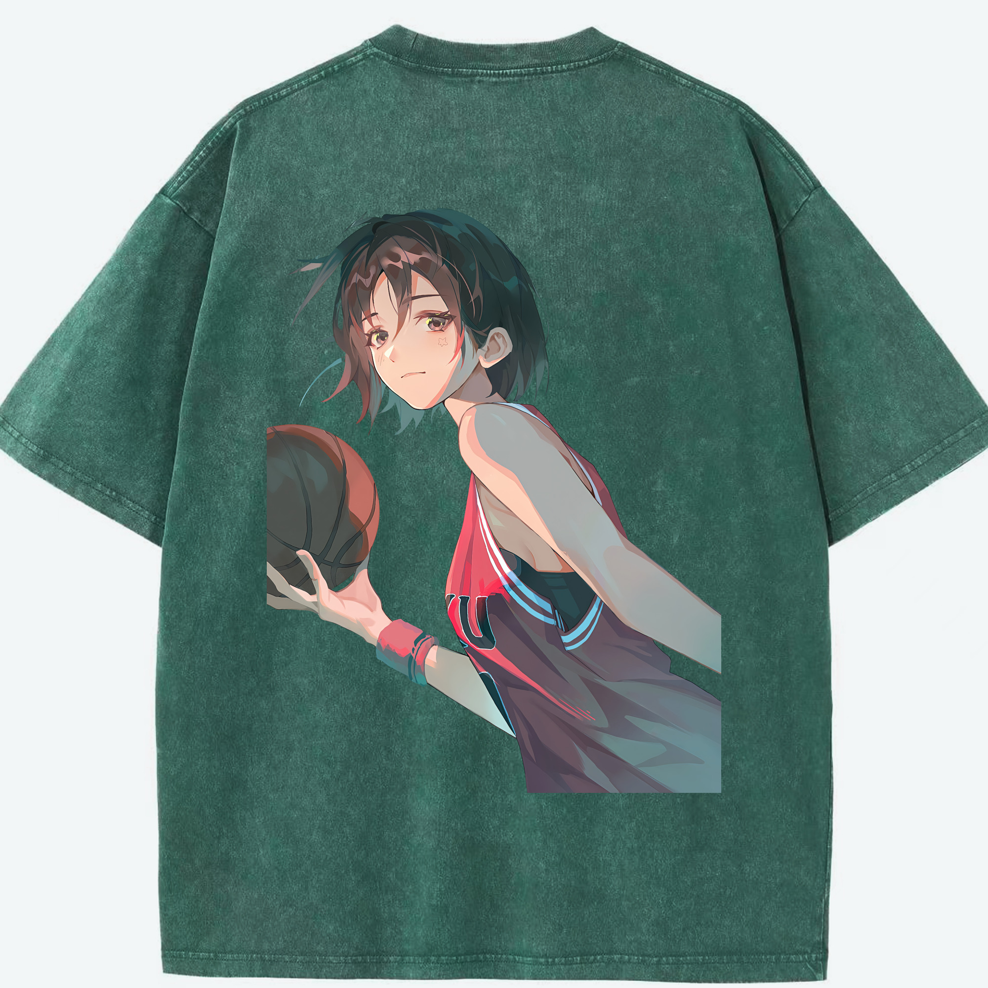 （画像用） SLAM DUNK／スラムダンク 綿100% ヴィンテージ風 半袖Tシャツ（背面プリント）